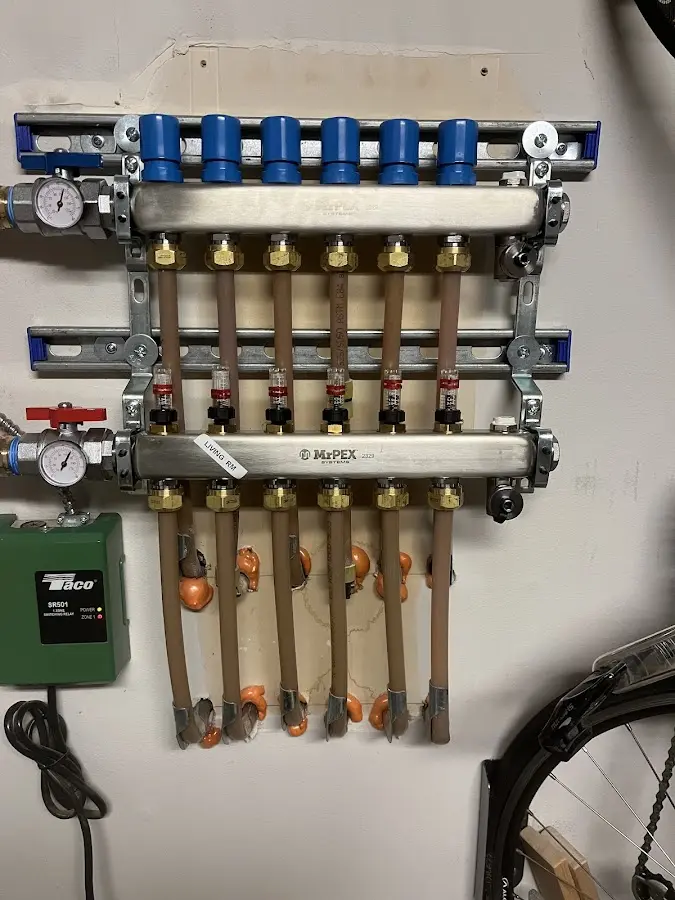 Plumber performing Gas Leak Detection at a residential property in Russell